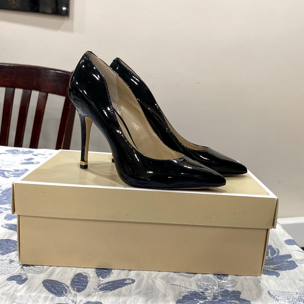 Black Patent Michael Kors Heels - Size 5.5